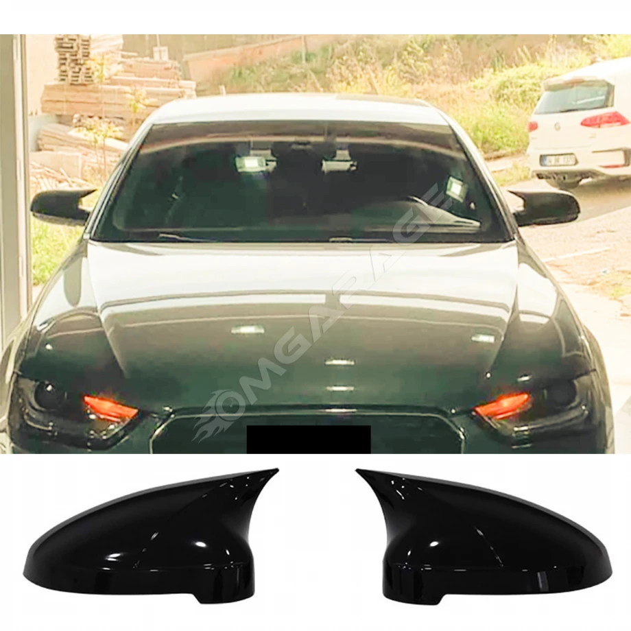 Audi A4 B9 Batman Yarasa Ayna Kapağı Parlak Siyah ABS 2016 2017 2018 2019 2020 2021