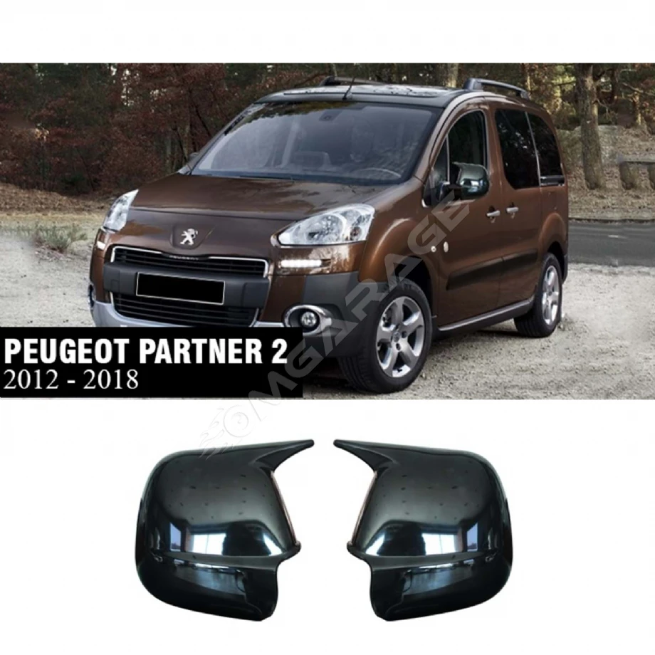 Peugeot Partner 2 Batman Yarasa Ayna Kapağı Piona Black ABS 2012-2018