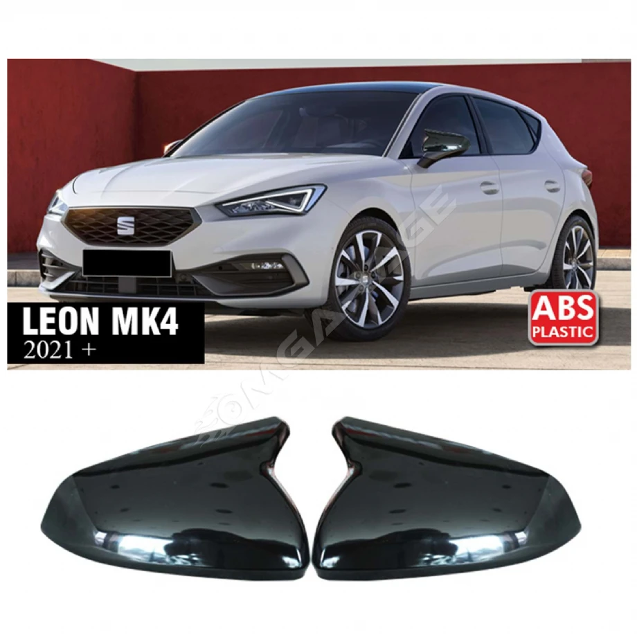Seat Leon Mk4 Batman Yarasa Ayna Kapağı Piona Black ABS 2021+