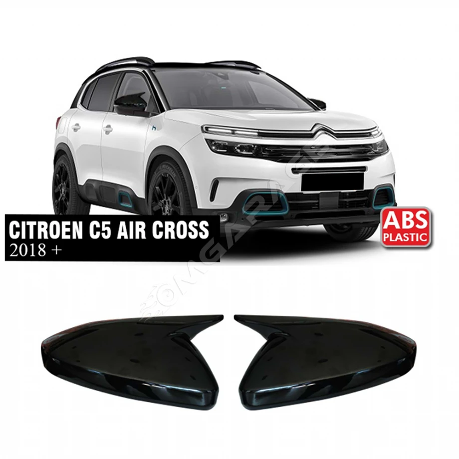 Citroen C5 Aircross Batman Yarasa Ayna Kapağı Piona Black ABS 2018+
