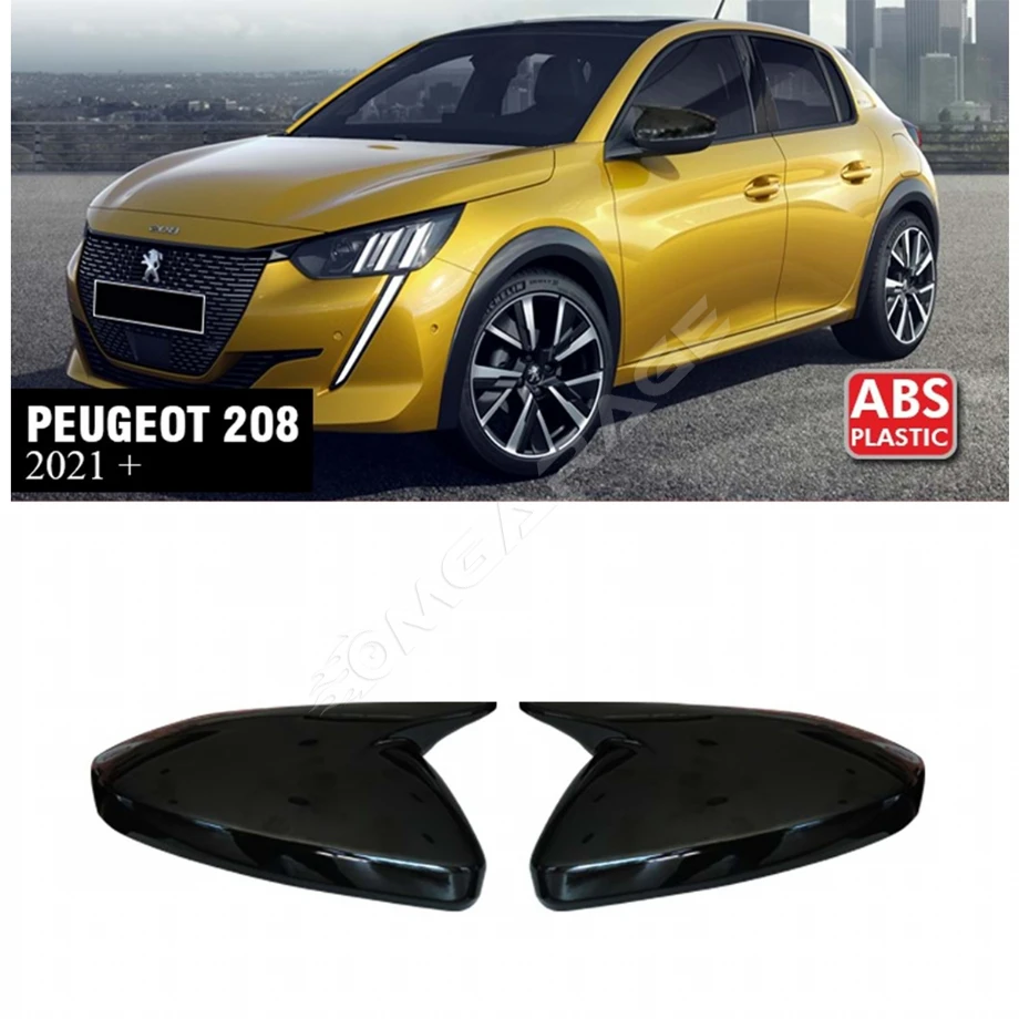 Peugeot 208 Batman Yarasa Ayna Kapağı Piona Black ABS 2021+