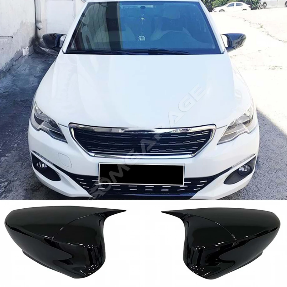 Peugeot 301 Batman Yarasa Ayna Kapağı Parlak Siyah ABS 2012 ve üzeri