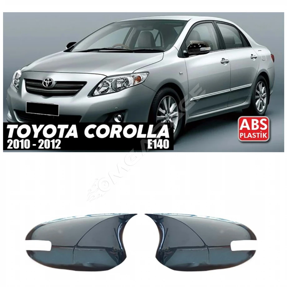 Toyota Corolla E140 FL Sinyalli Batman Yarasa Ayna Kapağı Piona Black ABS 2010 - 2012