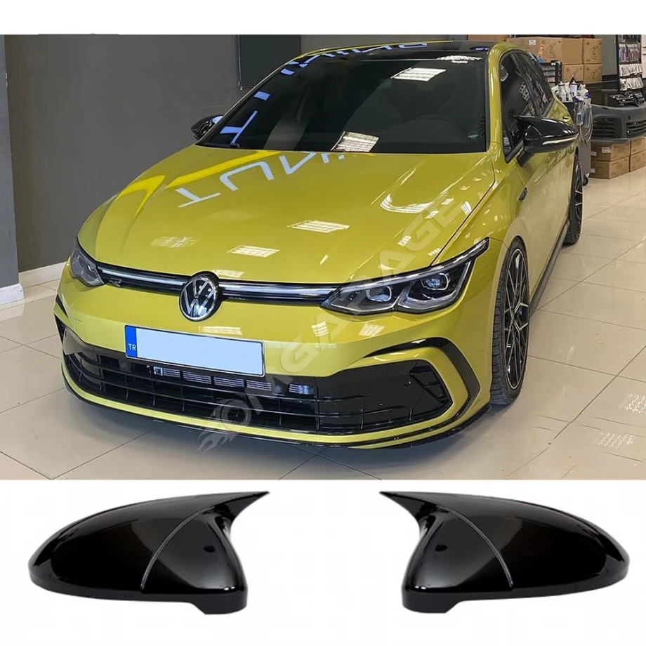 Vw Golf Mk8 Batman Yarasa Ayna Kapağı Piona Black ABS 2019 ve üzeri