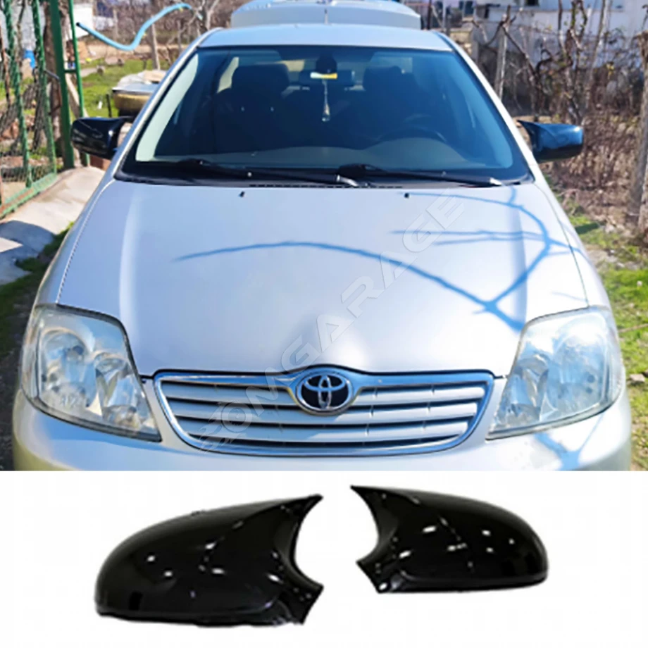 Toyota Corolla E140 Batman Yarasa Ayna Kapağı Piona Black ABS 2008 - 2010 (Sinyalsiz)