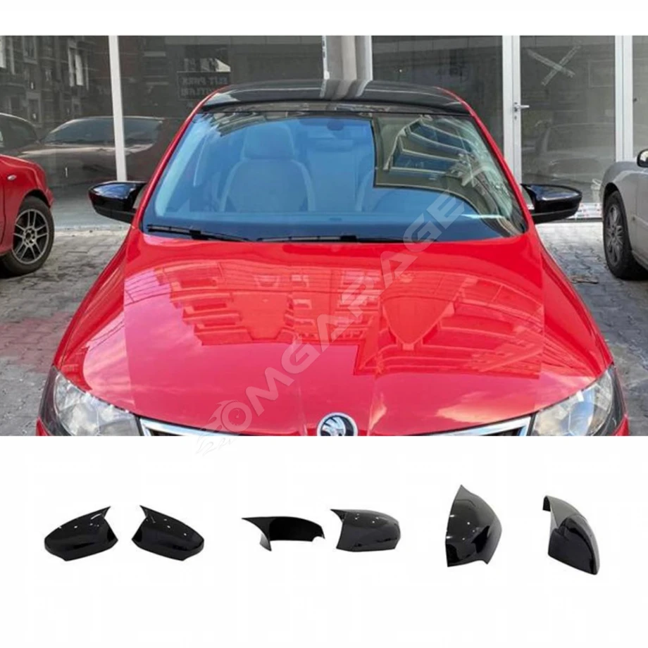Skoda Fabia Mk3 Batman Yarasa Ayna Kapağı Piona Black ABS 2015-2021 (Sinyalli)
