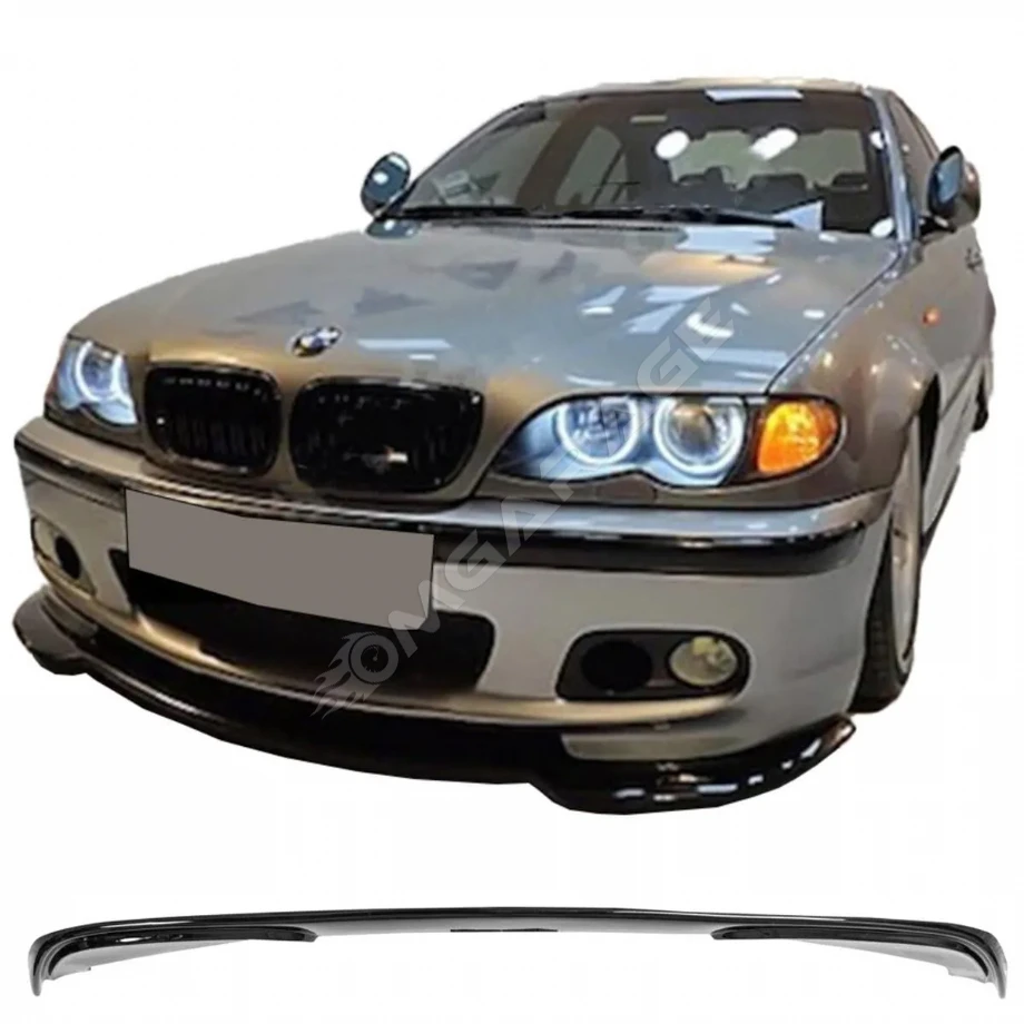 Bmw E46 MTech Ön Lip Plastik Parlak Siyah ön-ek-bodykit 1997 1998 1999 2000 2001 2002 2003 2004
