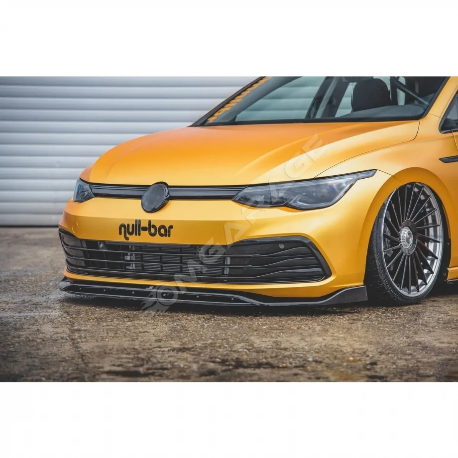 Vw Golf 8 Ön Lip 2 Parça Ön Lip Parlak Siyah Plastik