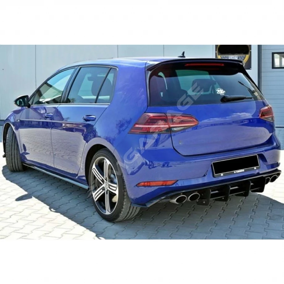 Vw Golf 7,5 R Tampon Flap Flaplar Splitter Bıçak 2017-2019