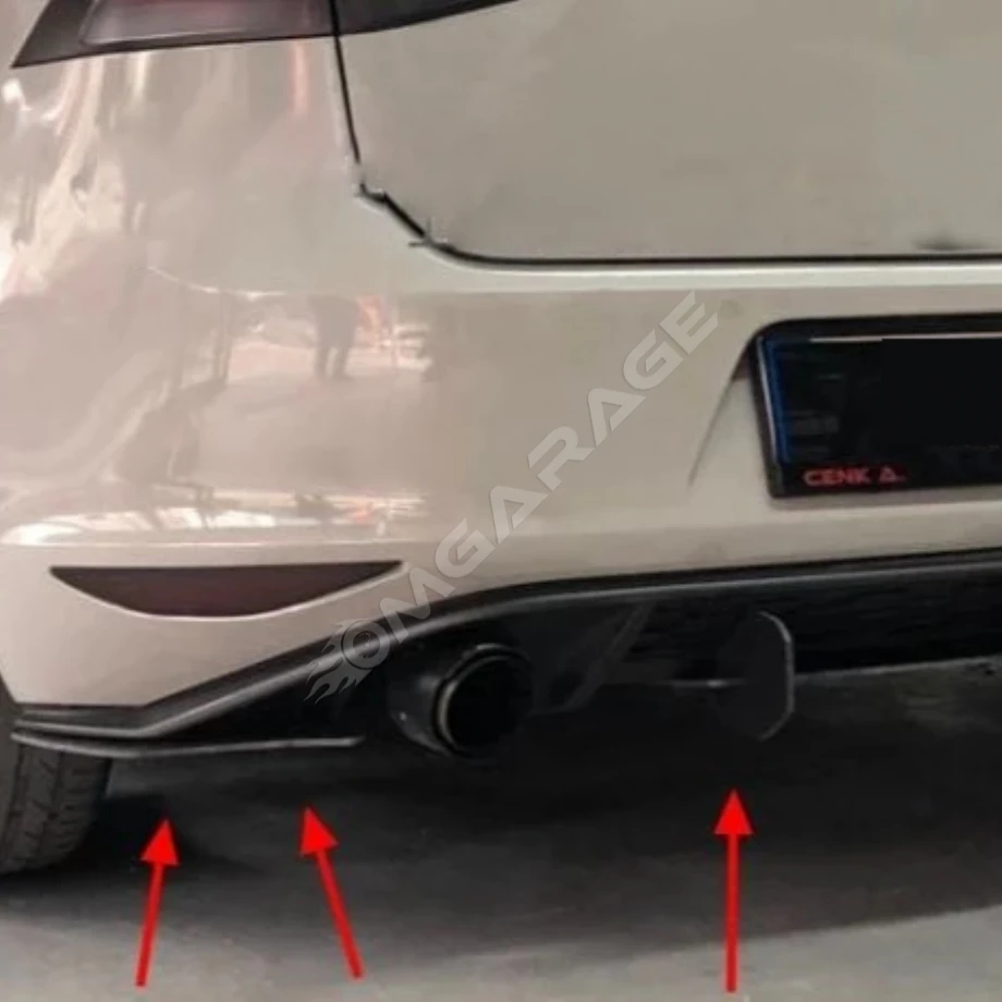VW Golf 7 R Tampon Flap Flaplar Splitter Bıçak