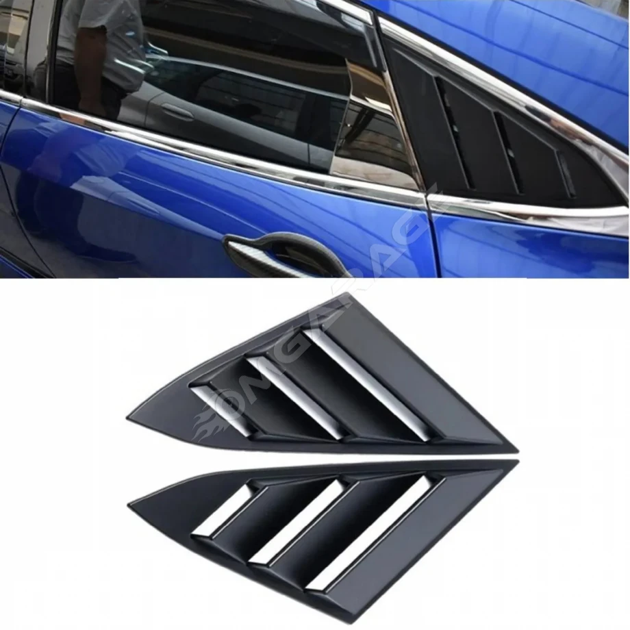 Honda Civic Fc5 Kelebek Cam Vizörü Parlak Siyah Plastik