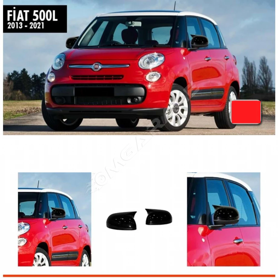 Fiat 500 L Batman Yarasa Ayna Kapağı Parlak Siyah ABS 2013 - 2021