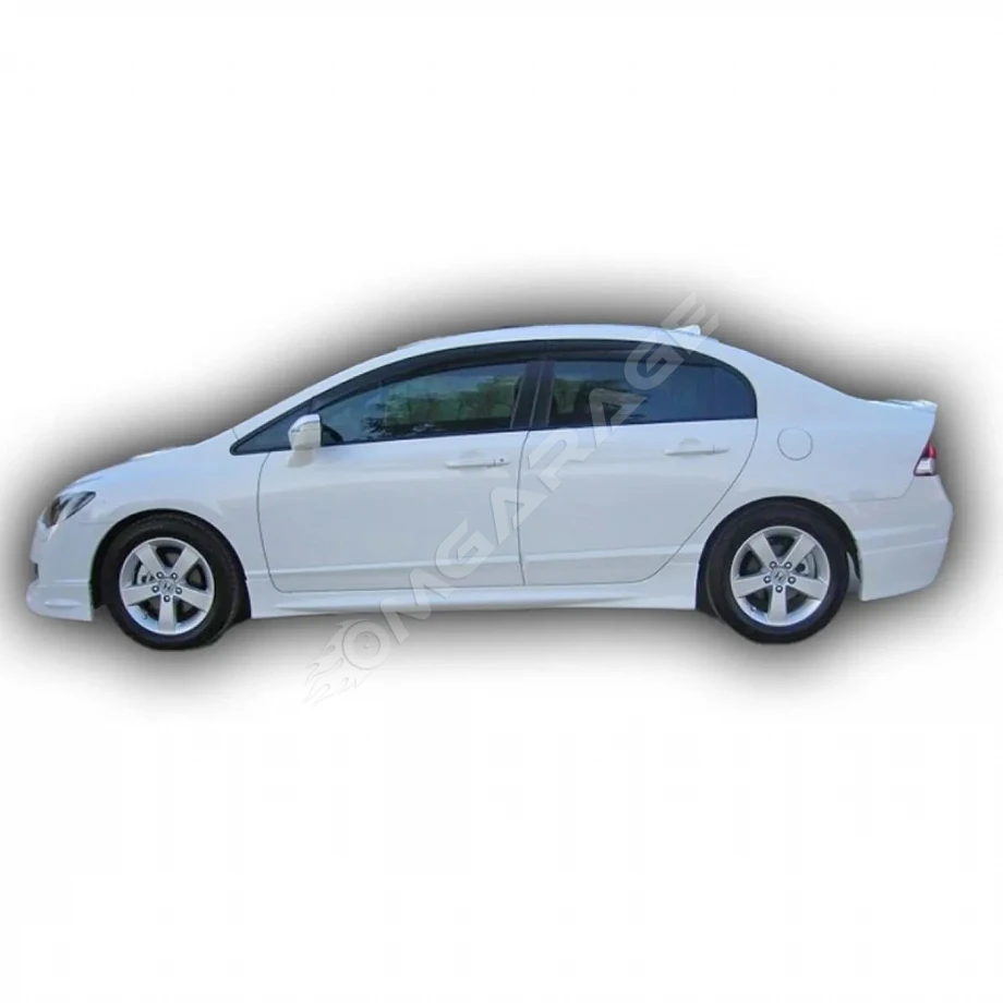 Honda Civic Fb7 Mugen Yan Marşpiyel Seti Mat Siyah Plastik 2 Adet