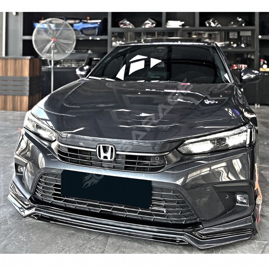 Honda Civic FE 2022 Yeni Model Ön Ek Mat Siyah Plastik Ön Karlık