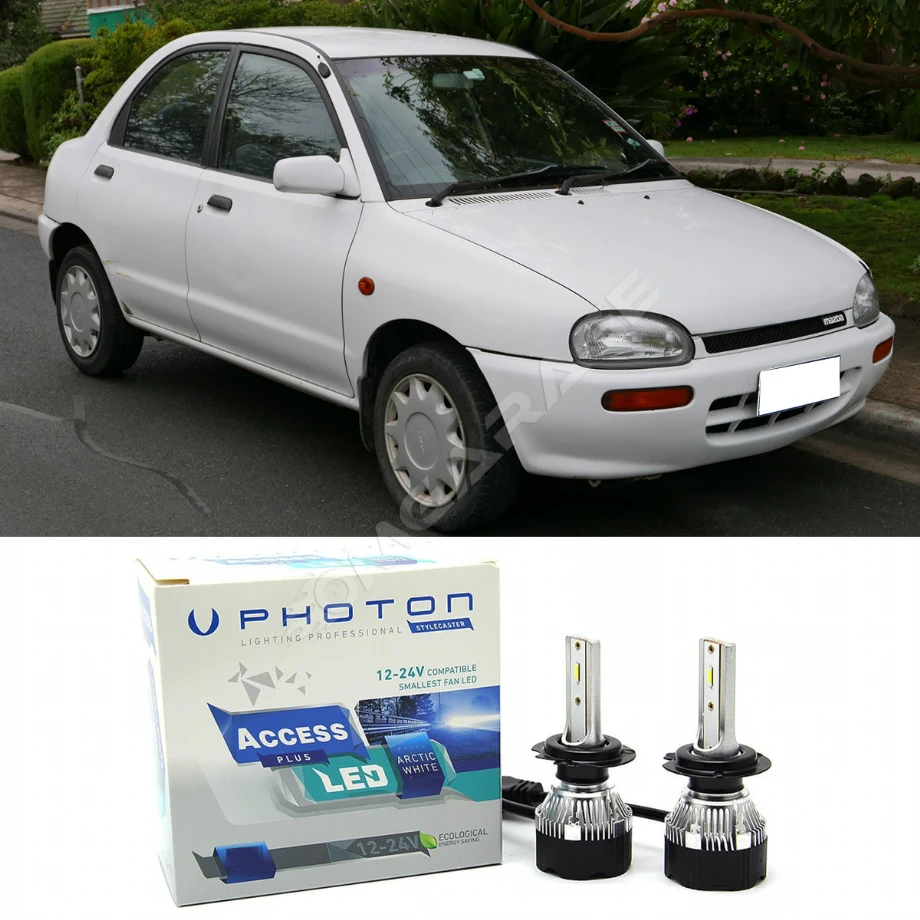 Mazda 121 Led Xenon Uzun + Kısa Far Ampulü H4 Access Yeni Seri Beyaz
