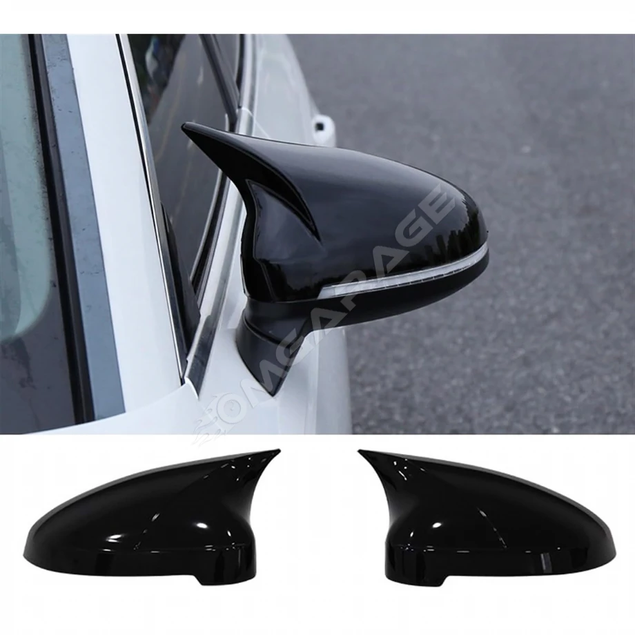 Audi A5 B9 Batman Yarasa Sinyalli Ayna Kapağı Piano Black ABS 2016 2017 2018 2019 2020