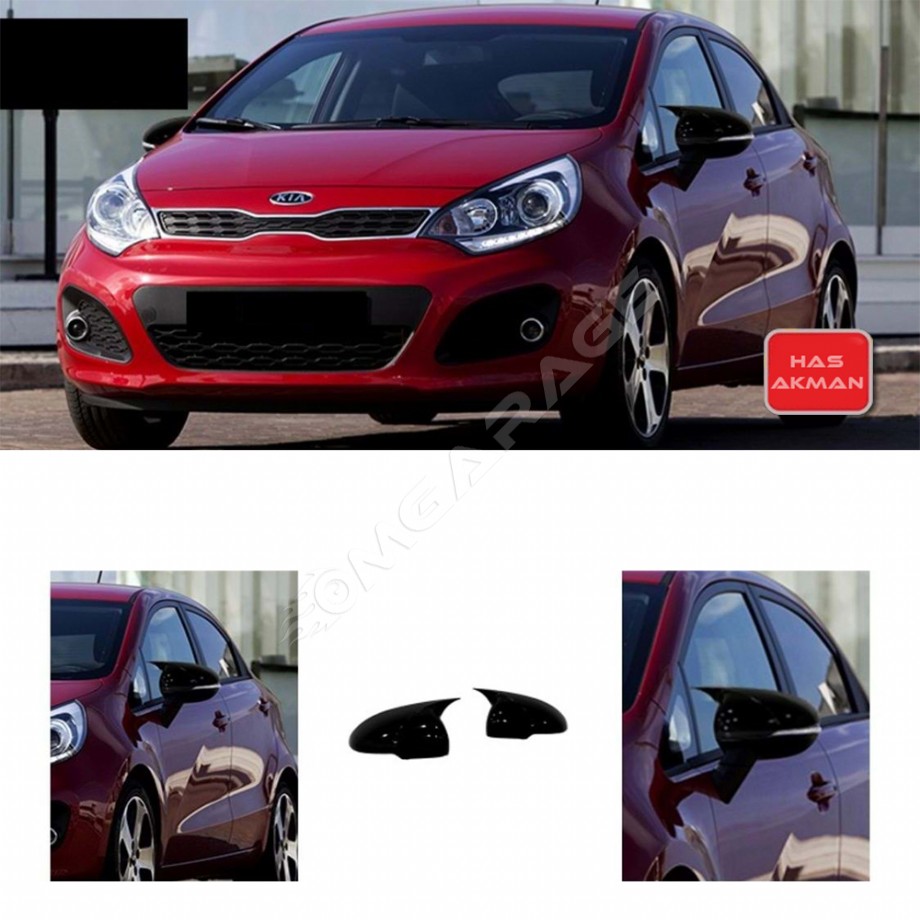 Kia Rio Batman Yarasa Ayna Kapağı Sinyalli Piano Black 2012 2013 2014 2015 2016