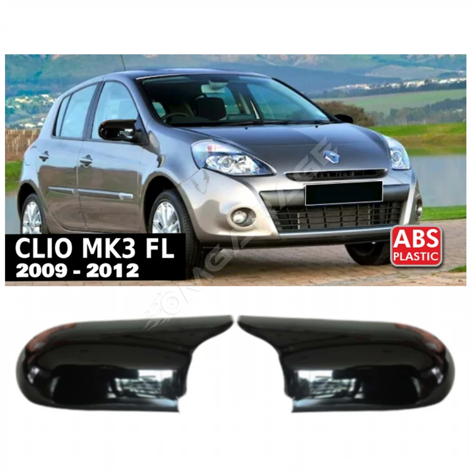 Renault Clio Mk3 Makyajlı Kasa Batman Yarasa Ayna Kapağı Piona Black ABS 2009-2012