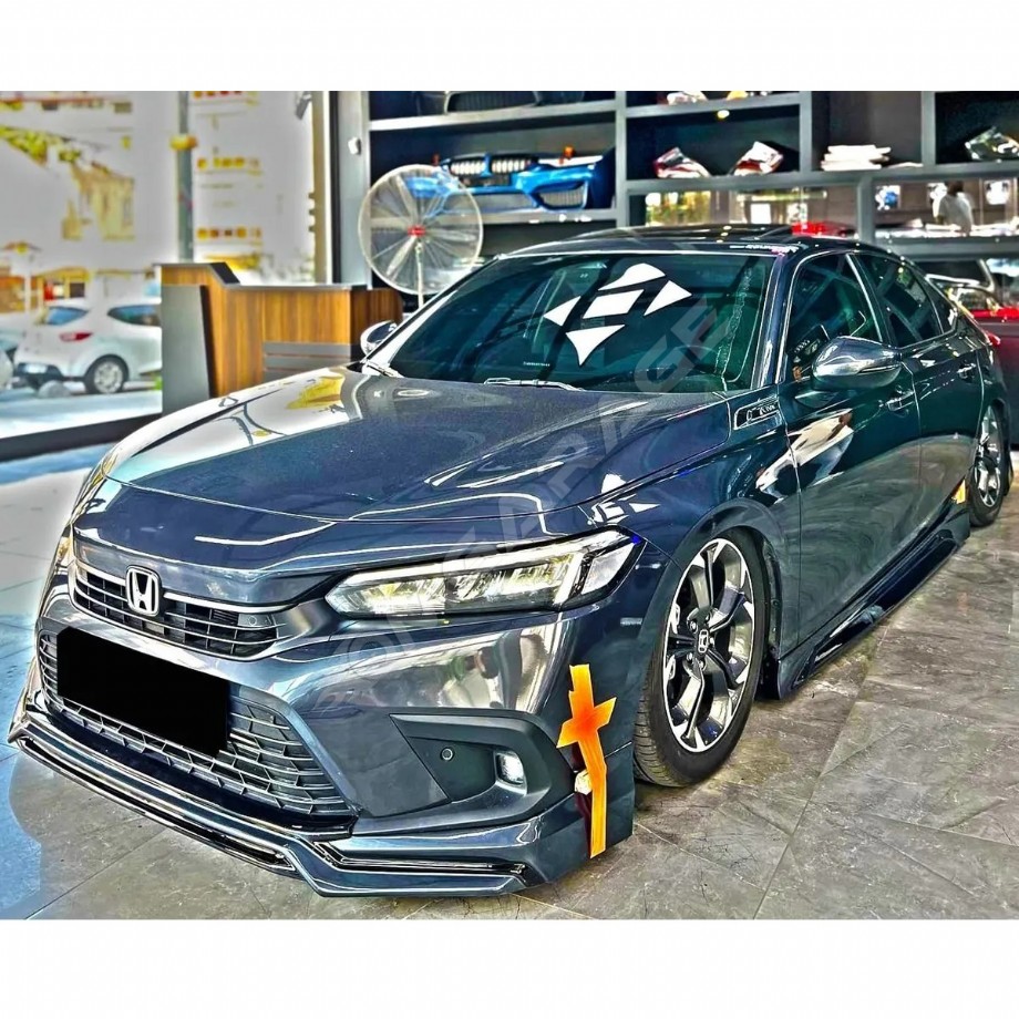 Honda Civic FE 2022 2023 Yeni Model Marşpiyel Seti Mat Siyah Plastik 2 Adet