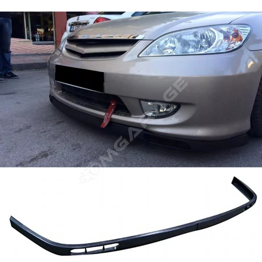 Honda Civic 2003 - 2006 Lgn Tip V1 Ön Lip Mat Siyah