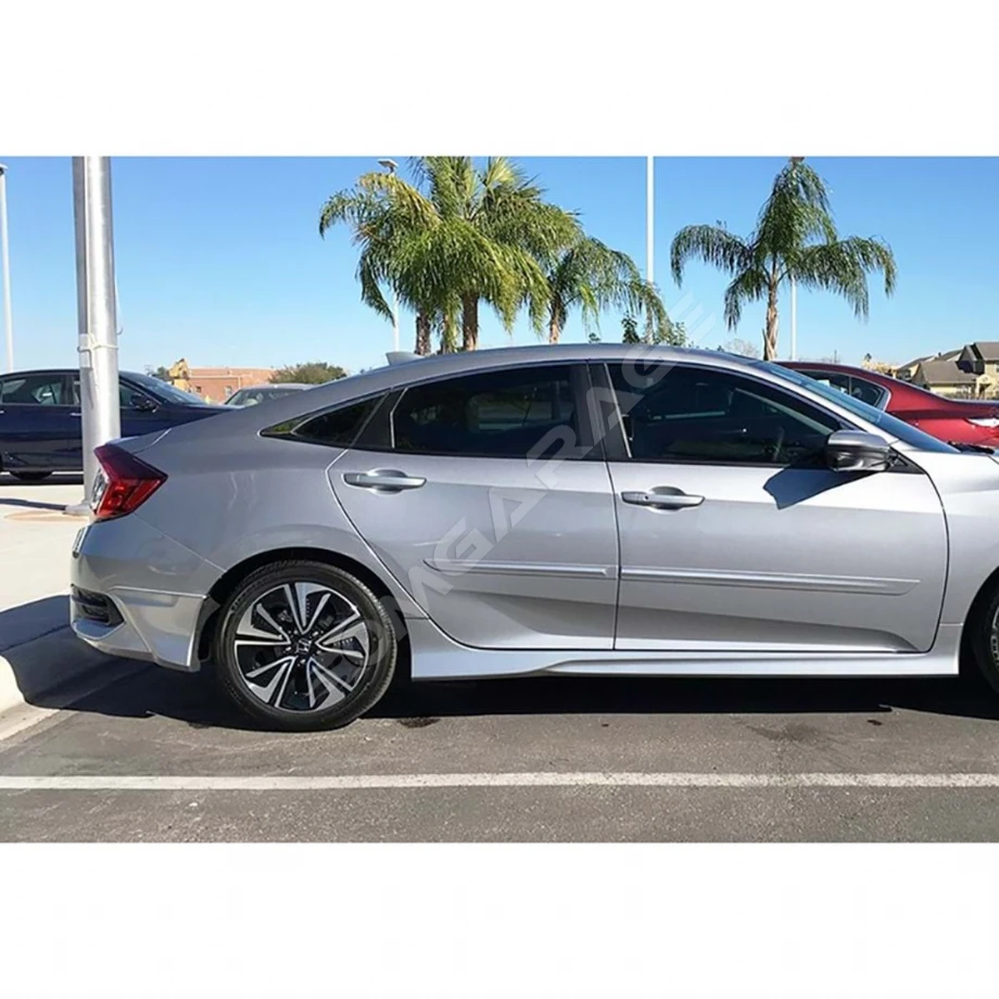 Honda Civic Fc5 Modulo Marşpiyel Seti Mat Siyah Plastik 2016 2017 2018 2019 2020 2021