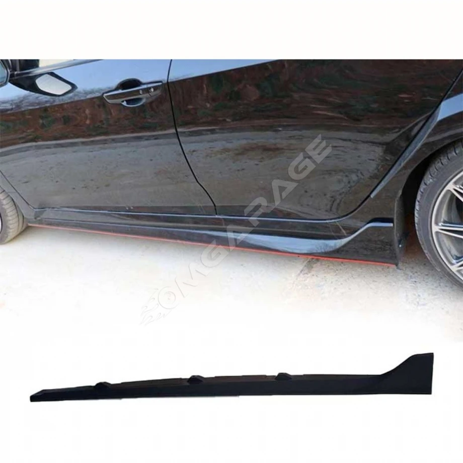 Honda Civic Fc5 Typer Marşpiyel Seti Mat Siyah Plastik 2016 2017 2018 2019 2020 2021