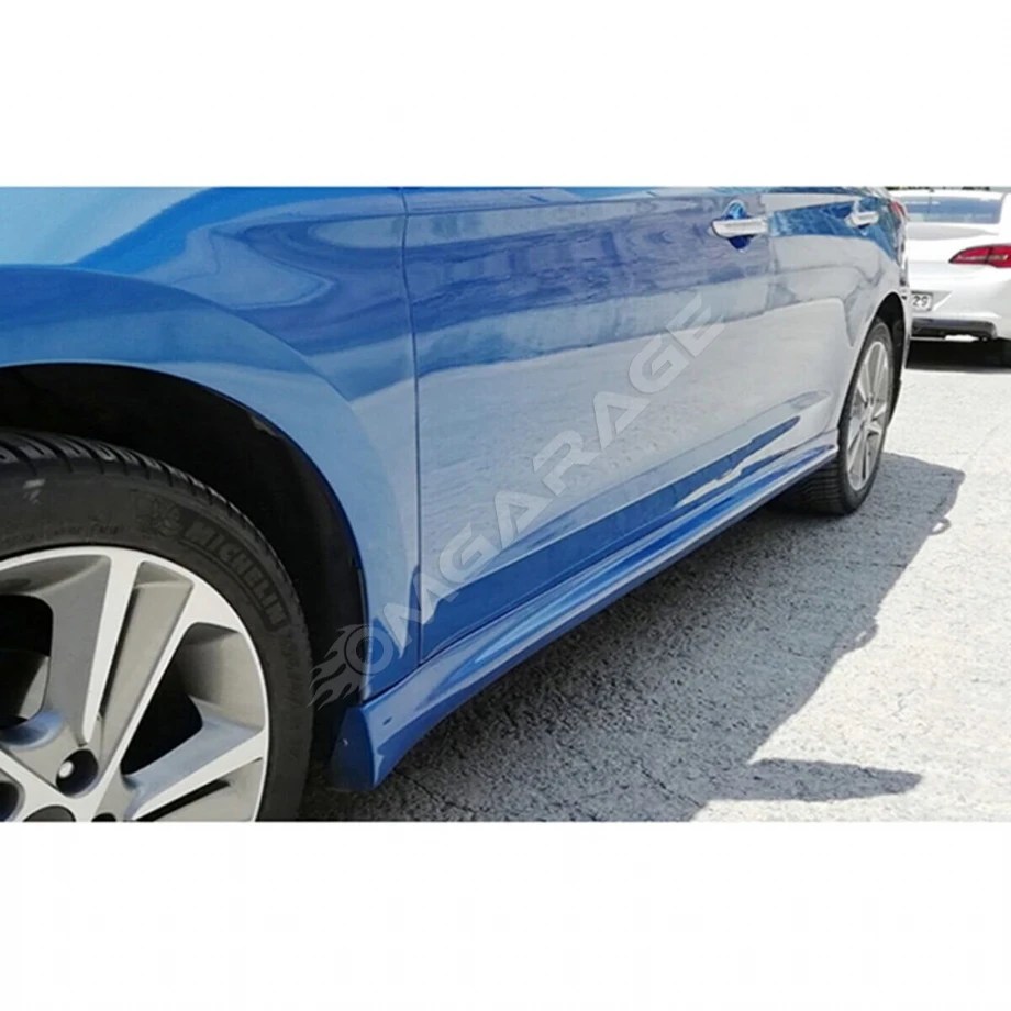 Hyundai Elantra Sport Marşpiyel Seti Mat Siyah Plastik 2015 2016 2017 2018 2019 2020 Uyumlu