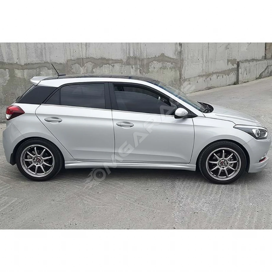Hyundai I20 Marşpiyel Seti Mat Siyah Plastik 2014 2015 2016 2017 2018 Uyumlu