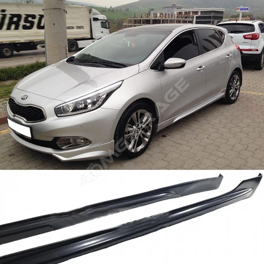 Kia Ceed Yan Marşpiyel Seti 2012 2013 2014 2015  Mat Siyah Plastik 2 Adet