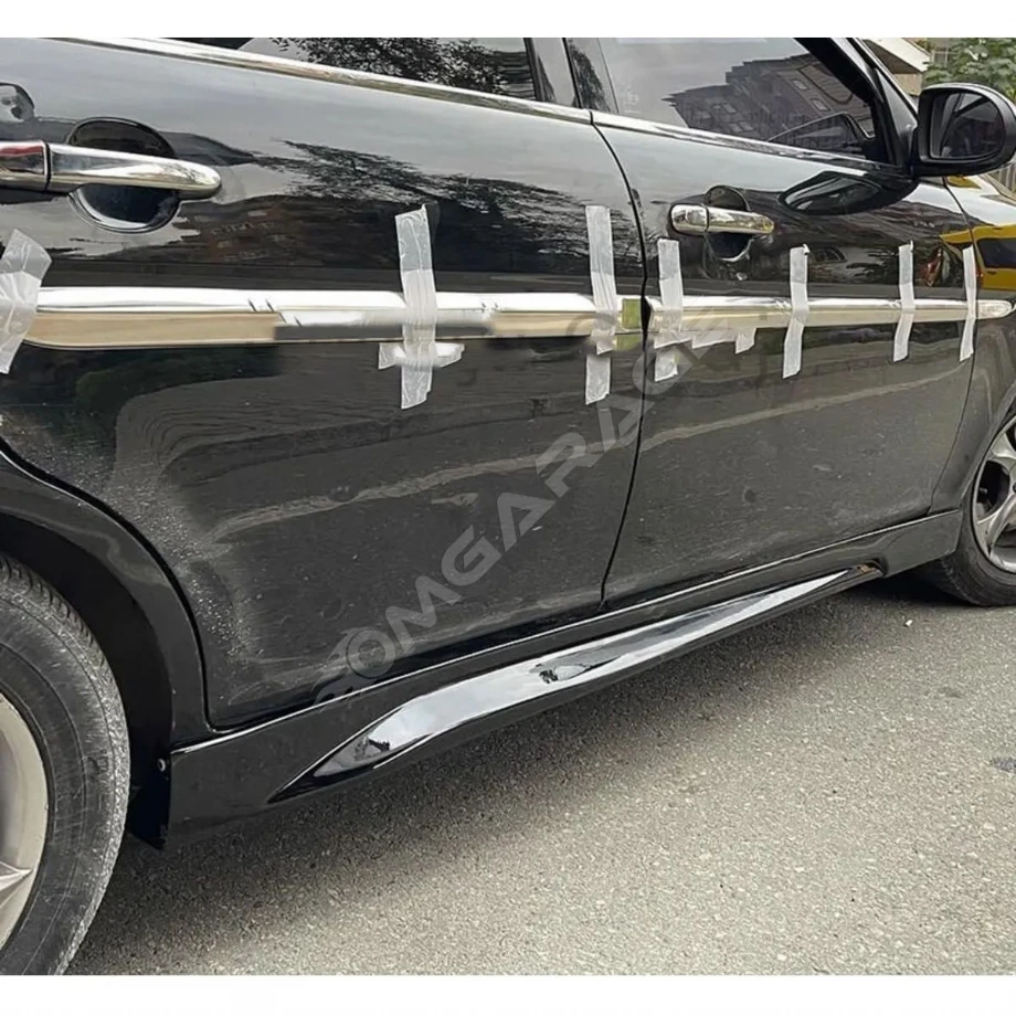 Kia Cerato Yan Marşpiyel Seti Plastik Mat Siyah Body Kit Karlık