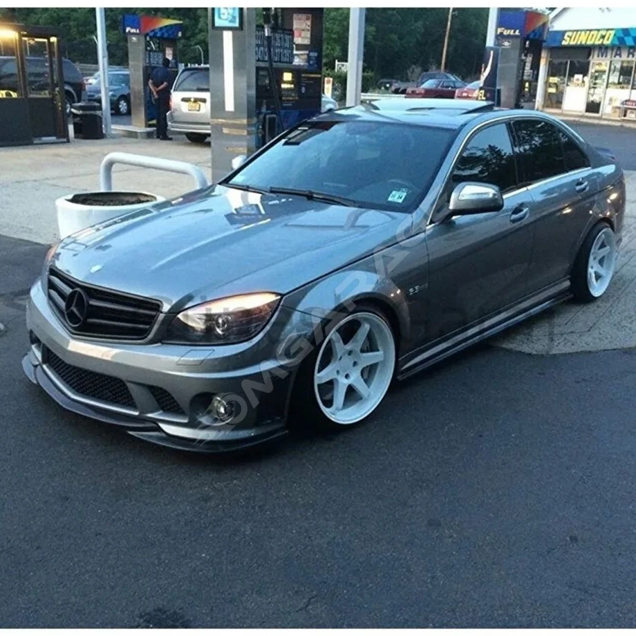 Mercedes W204 C180   Makyajsız Kasa Ön Ek Karlık Mat Siyah Plastik 2007 2008 2009 2010 2011