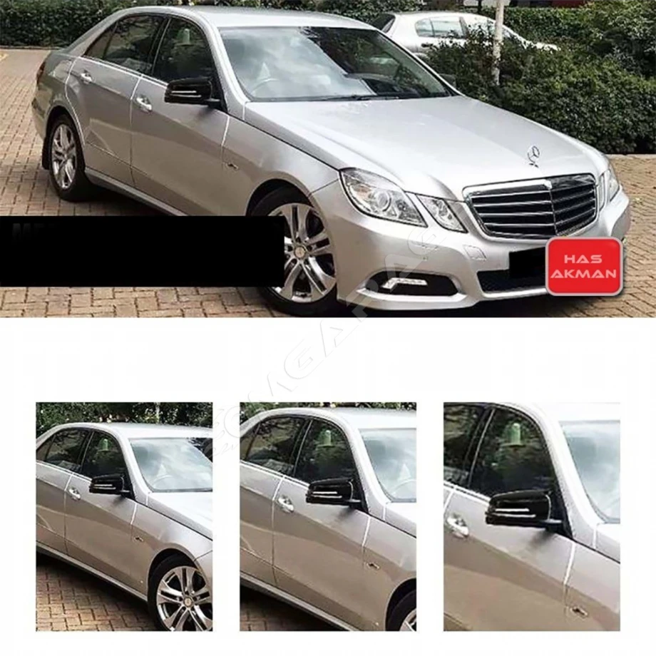 Mercedes W212 E Class Batman Yarasa Ayna Kapağı Piano Black 2009 2010 2011 2012 2013 2014 2015 2016