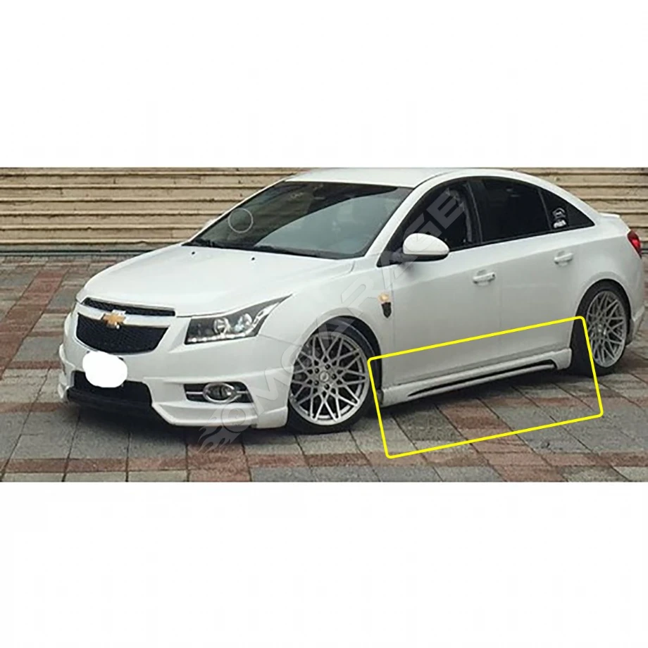 Chevrolet Cruze R Yan Marşpiyel Seti Plastik Mat Siyah Uyumlu