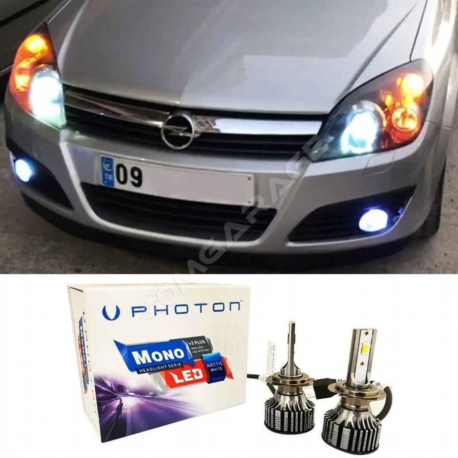Opel Astra H Led Xenon Kısa Far Ampulü H7 Mono Yeni Seri Beyaz 2004-2010