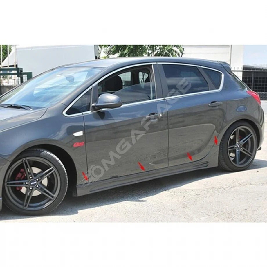 Opel Astra J Hb Sport Marşpiyel Seti Mat Siyah Plastik 2009 2010 2011 2012 2013 2014 Uyumlu