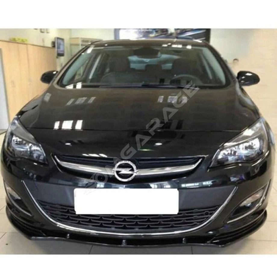 Opel Astra J Sedan Basic Ön Tampon Lip Piona Black 2009 2010 2011 2012 2013 2014 2015
