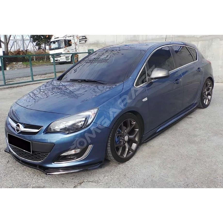 Opel Astra J Sedan Opc Marşpiyel Seti Mat Siyah Plastik 2009 2010 2011 20122013 2014