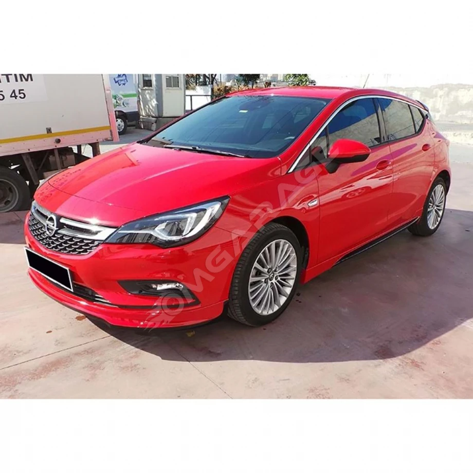 Opel Astra K Opc Yan Marşpiyel Seti Mat Siyah Plastik 2015 2016 2017 2018 2019 2020 2021