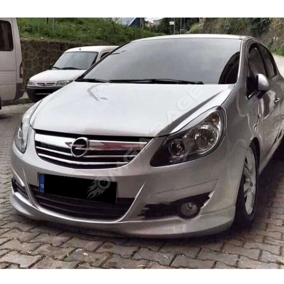Opel Corsa D Ön Ek Makyajsız Kasa 2006 2007 2008 2009 2010 2011 Mat Siyah Plastik Ön Karlık