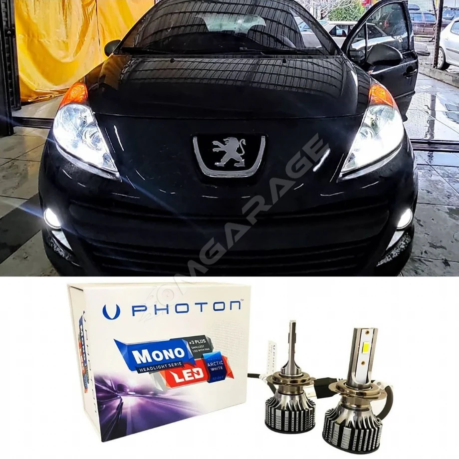 Peugeot 207 Led Xenon Uzun Far Ampulü H1 Mono Yeni Seri Beyaz
