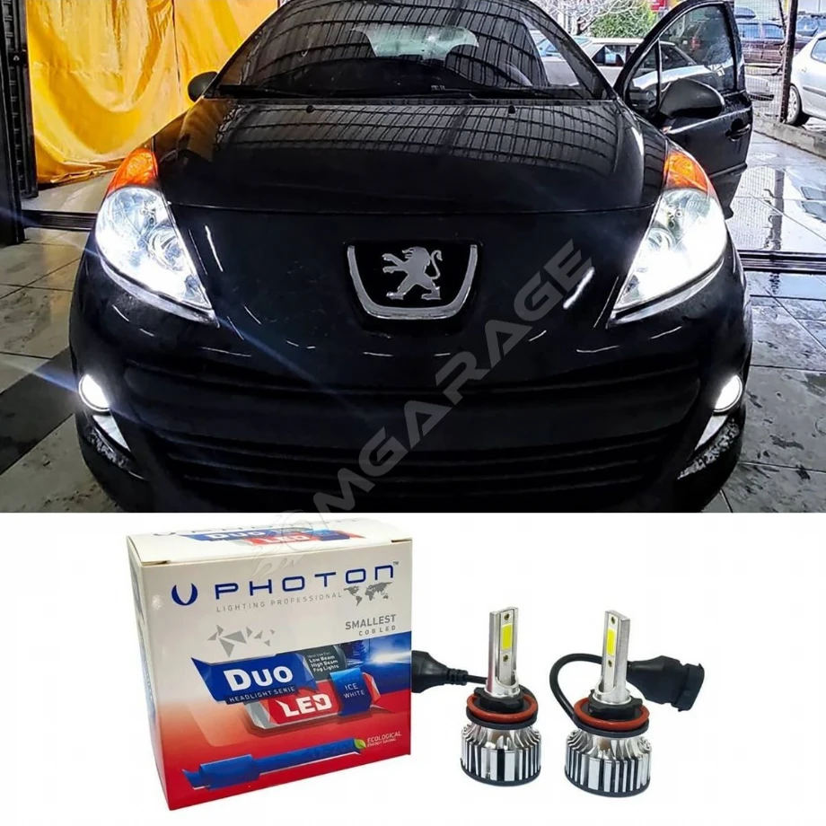 Peugeot 207 Led Xenon Kısa Far Ampulü H7 Duo Yeni Seri Beyaz