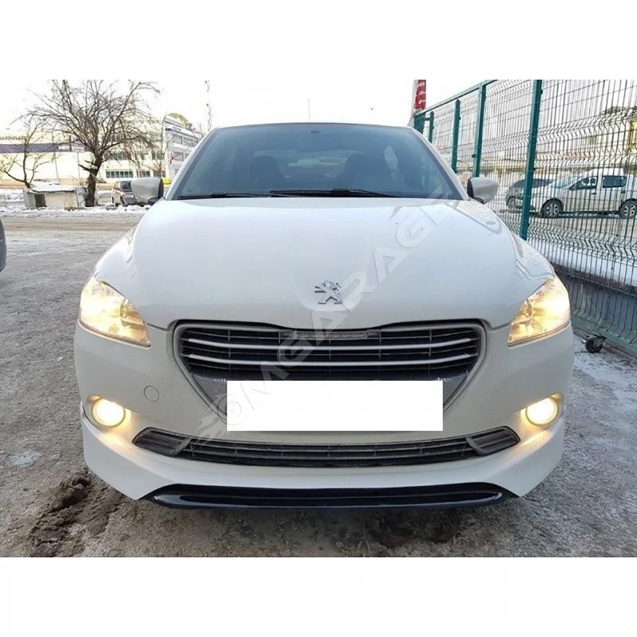 Peugeot 301 Makyajsız Kasa Ön Ek 2012 2013 2014 2015 2016 2017 Mat Siyah Plastik Ön Karlık