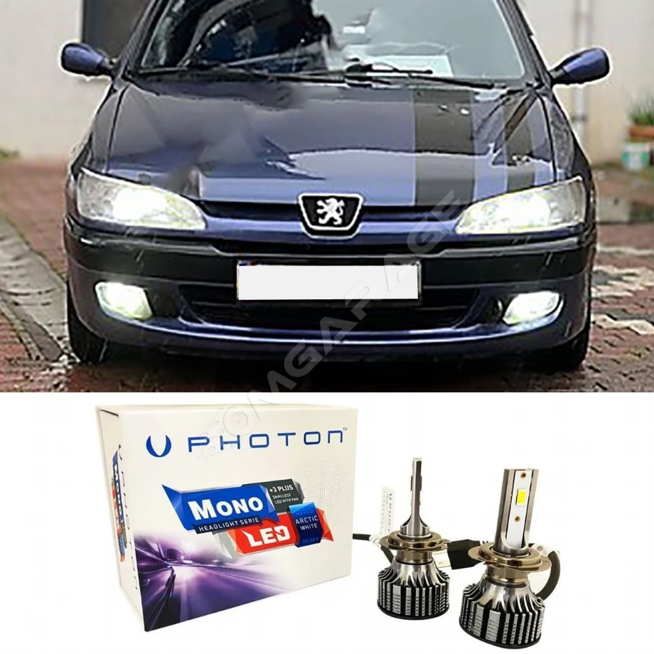 Peugeot 306 Led Xenon Uzun Far Ampulü H7 Mono Yeni Seri Beyaz 1996+