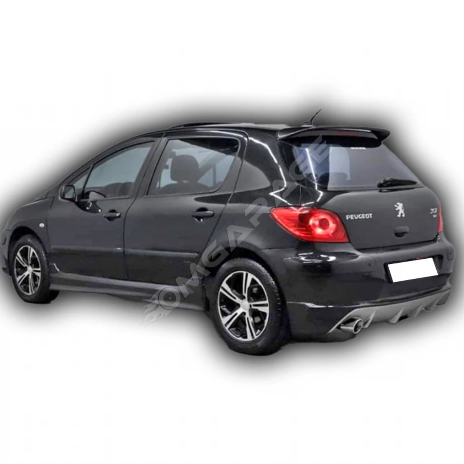 Peugeot 307 Yan Marşpiyel Seti Plastik Mat Siyah 2001-2009