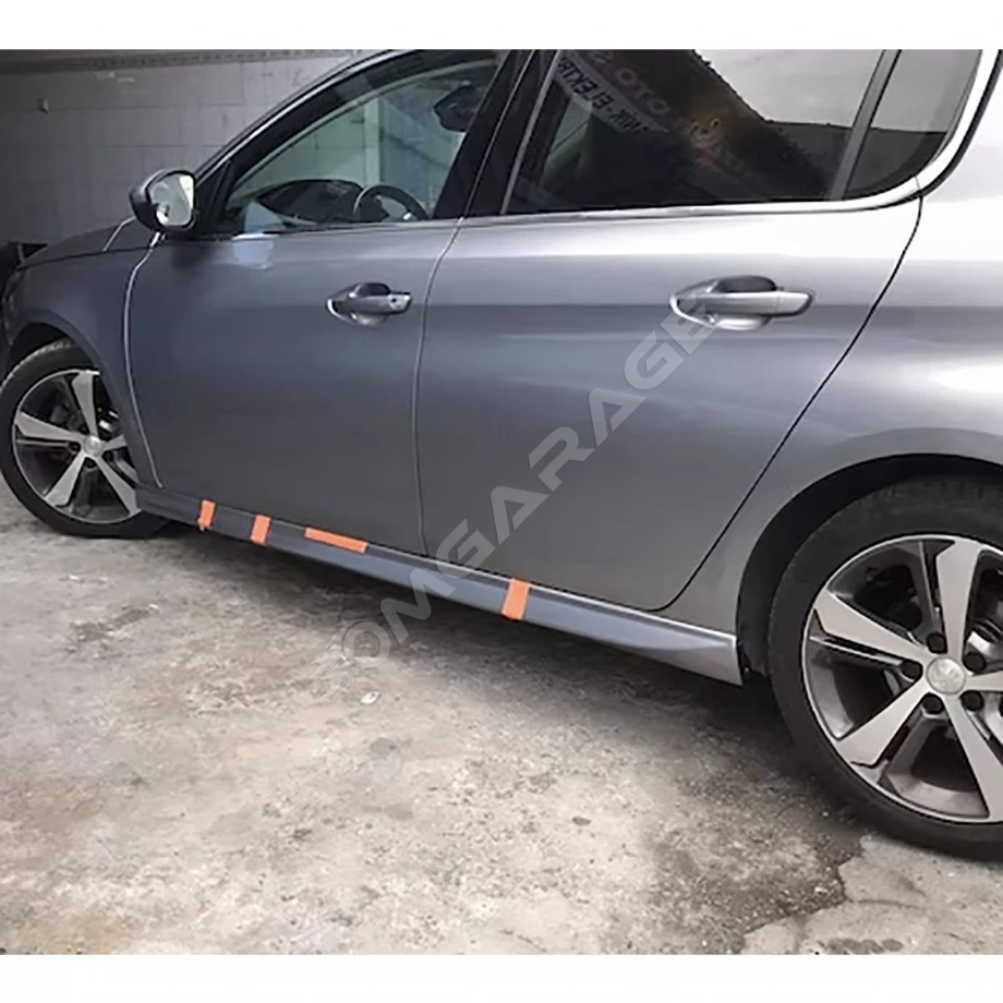 Peugeot 308 Yan Marşpiyel Seti Plastik Mat Siyah 2016 2017 2018 Uyumlu