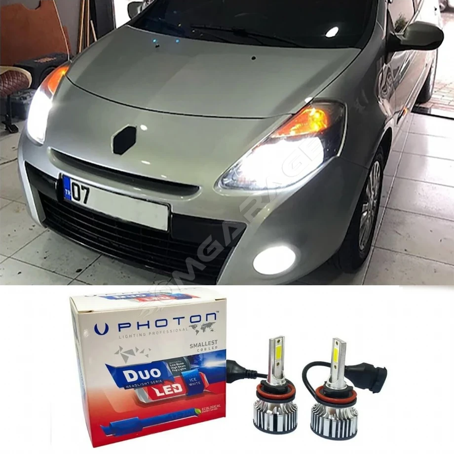 Renault Clio 3 Led Xenon Kısa Far Ampulü H7 Duo Yeni Seri Beyaz 2006-2013