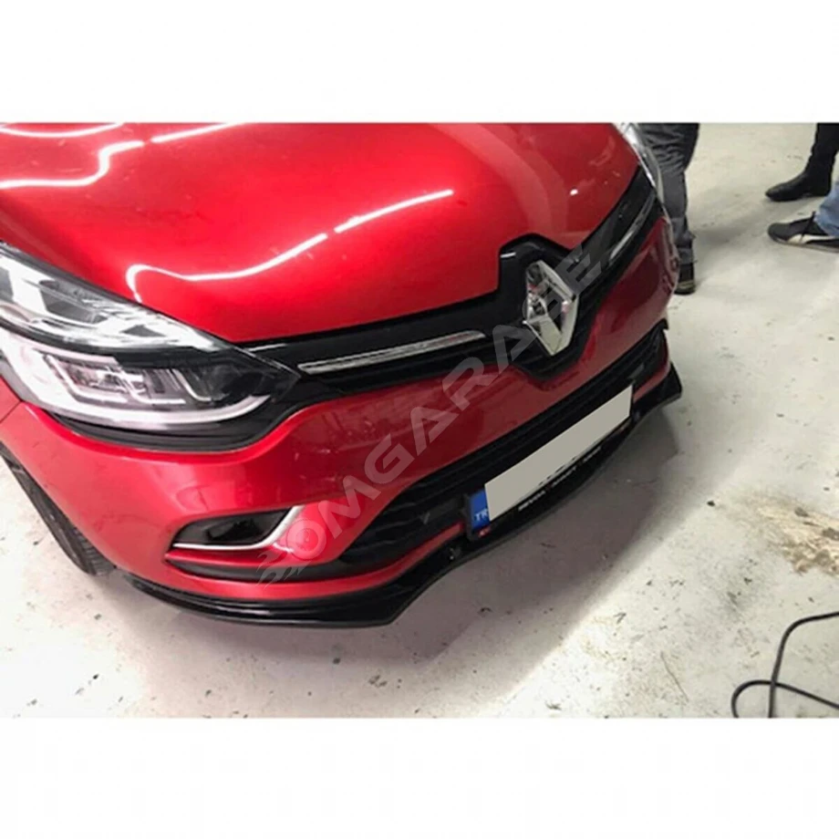 Renault Clio 4 Basic Ön Tampon Lip Piona Black 2012 2013 2014 2015 2016 2017 2018 2019 2020 Uyumlu