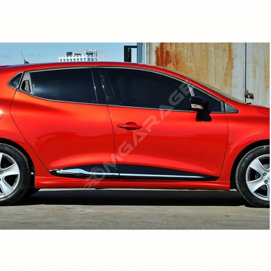 Renault Clio 4 Sport Marşpiyel Seti Mat Siyah Plastik 2012 2013 2014 2015 2016 2017 2018 2019