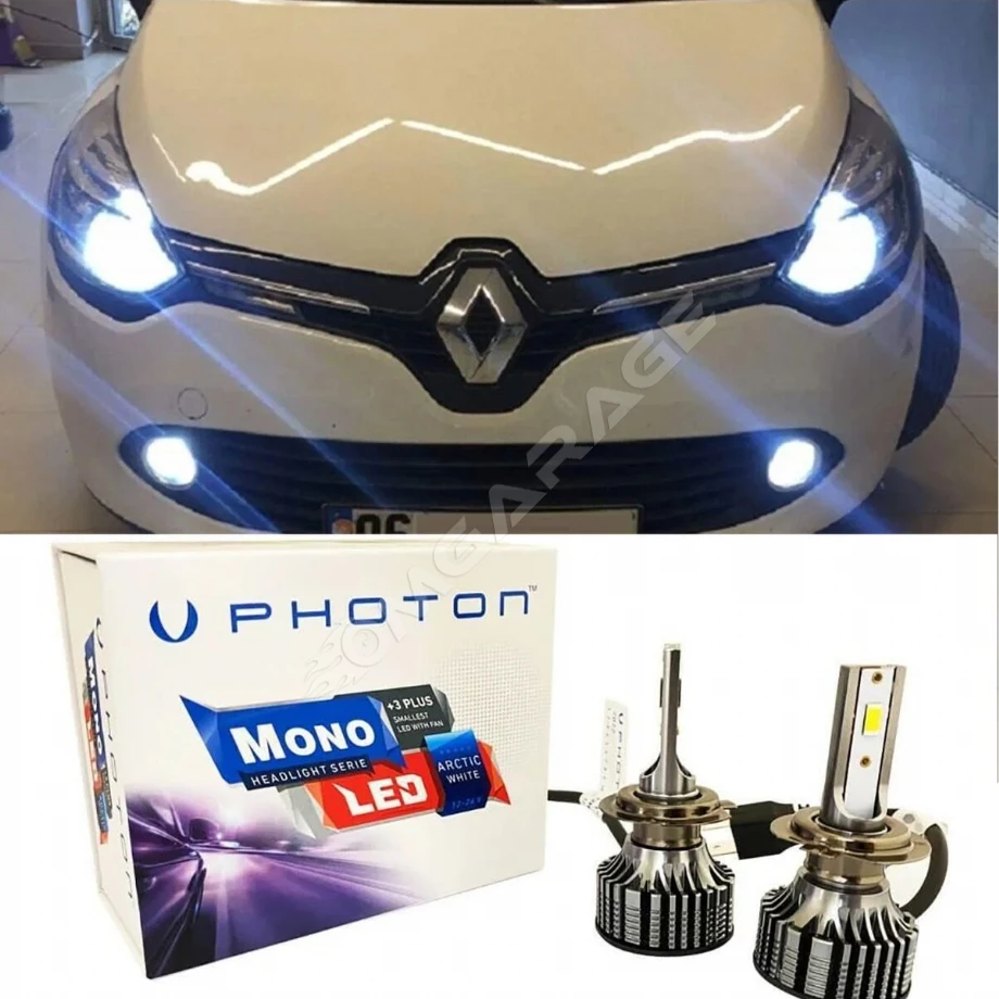 Renault Clio 4 Led Xenon Kısa Far Ampulü H7 Mono Yeni Seri Beyaz