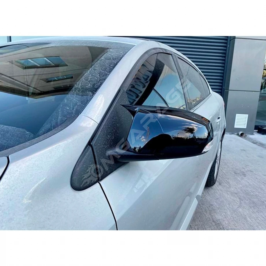 Renault Fluence Batman Yarasa Ayna Kapağı Piano Black 2009 2010 2011 2012 2013 2014 2015 2016